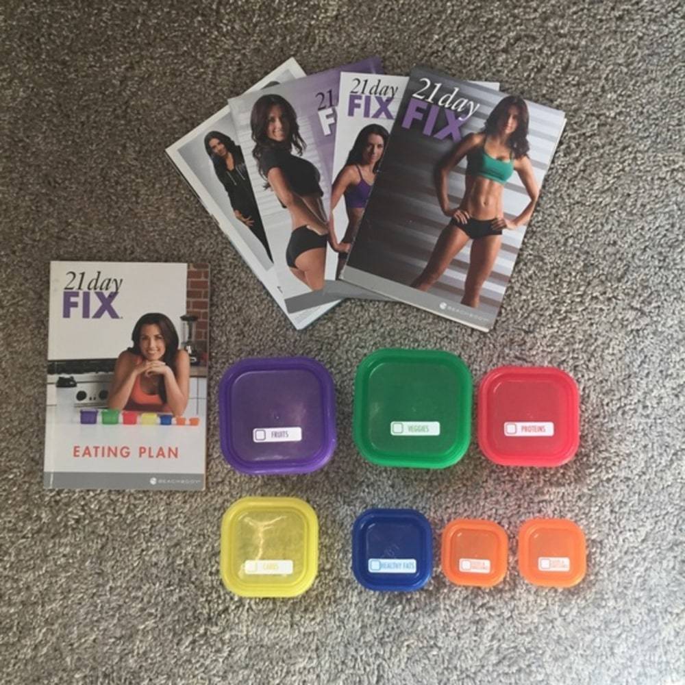 21 day fix workout dvd, meal plan, meal containers